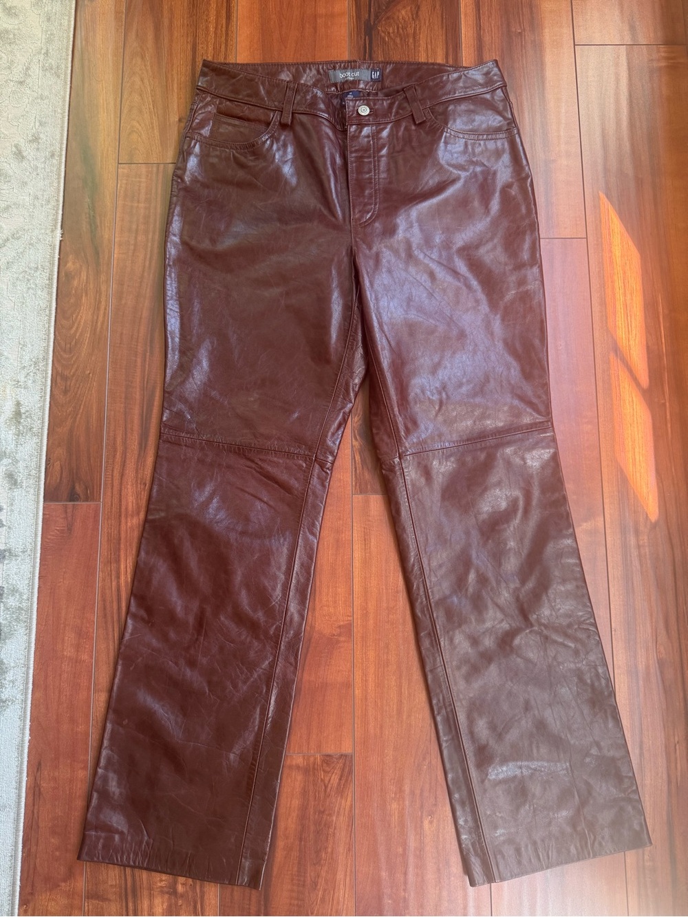 VTG GAP Fall 2000 Wine Brown Genuine Leather Bootcut